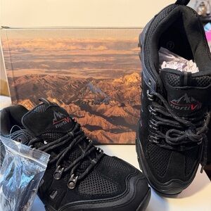 Nortiv 8 Quest 1 Black/Grey Work Hiking  Shoes Sneakers Mens Size 7